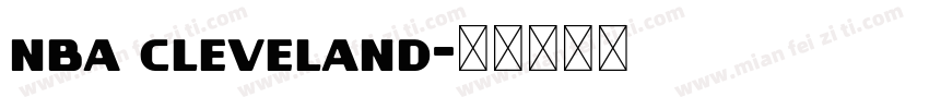 nba cleveland字体转换